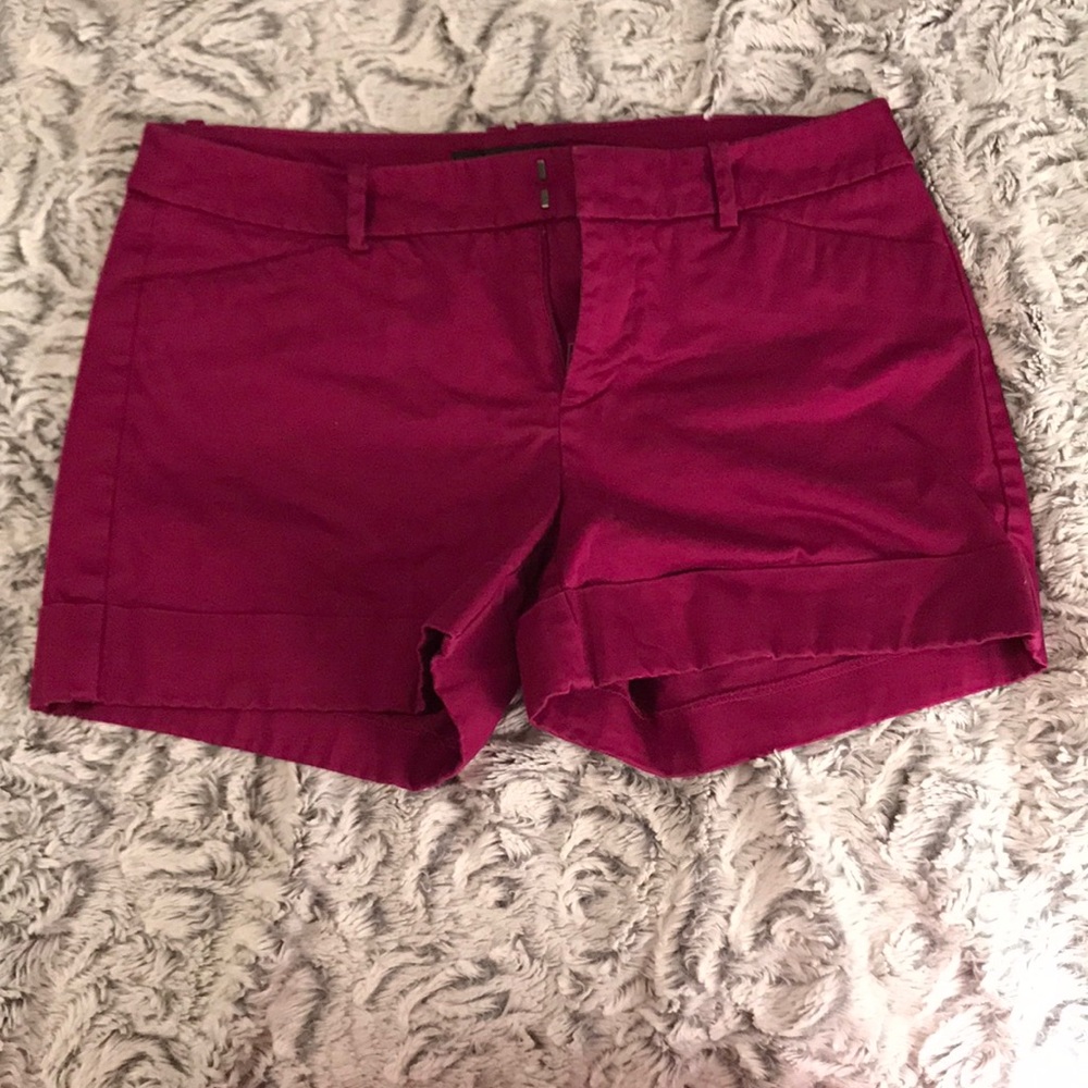 Magenta/wine colored shorts